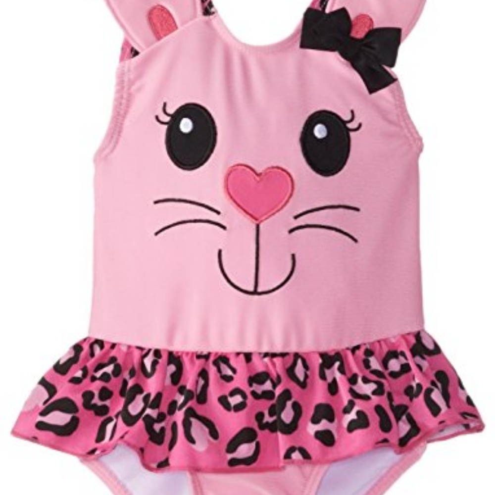 Candlesticks Girls Kitty Swimsuit Pink Size 18M